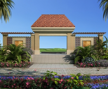 Southeast Asian Style Facade Element-ID:576005942