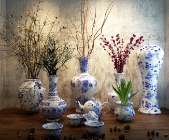 New Chinese Style Decorative Set-ID:159796008