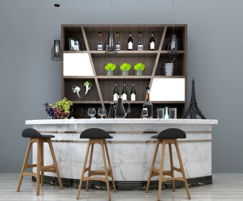 Simple European Style Counter Bar-ID:247992047