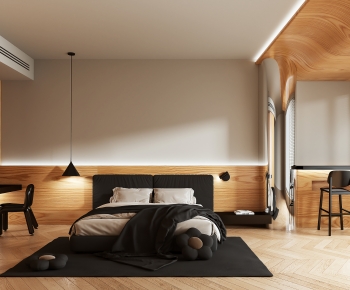 Wabi-sabi Style Bedroom-ID:792504079