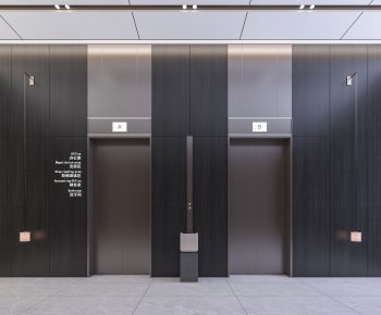 Modern Office Elevator Hall-ID:931245098