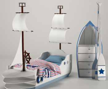 Modern Child's Bed-ID:392966038