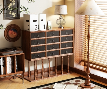 Retro Style Decorative Cabinet-ID:956887961