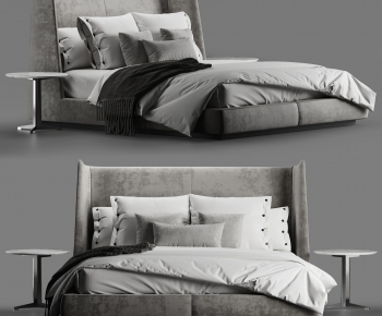 Modern Double Bed-ID:977449896