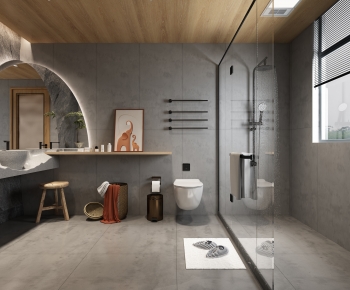 Wabi-sabi Style Toilet-ID:888417011