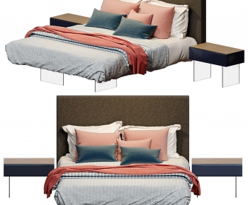 Modern Nordic Style Double Bed-ID:172671084