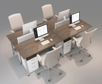 Modern Office Desk And Chair-ID:544030764