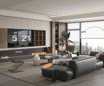 Modern A Living Room-ID:698086987