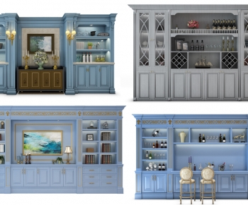 European Style Wine Cabinet-ID:965792899