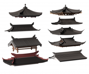 New Chinese Style Building Component-ID:365412001