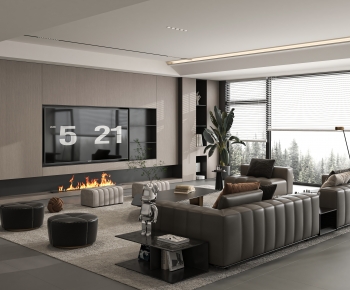 Modern A Living Room-ID:936120031