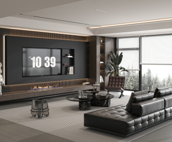 Modern A Living Room-ID:757627961