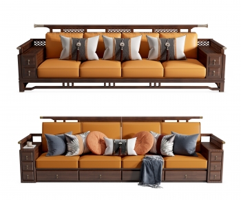 New Chinese Style Multi Person Sofa-ID:546421054