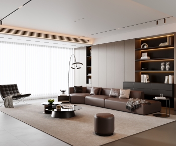 Modern A Living Room-ID:703142883