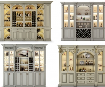 European Style Wine Cabinet-ID:385539057