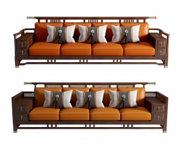 New Chinese Style Multi Person Sofa-ID:642595057