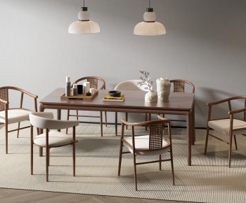 New Chinese Style Dining Table And Chairs-ID:760349044