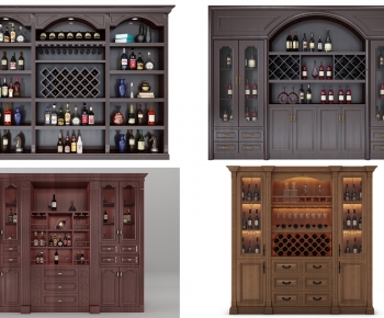 New Chinese Style Wine Cabinet-ID:117721085