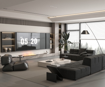 Modern A Living Room-ID:823349958