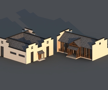 Chinese Style Villa Appearance-ID:659109129