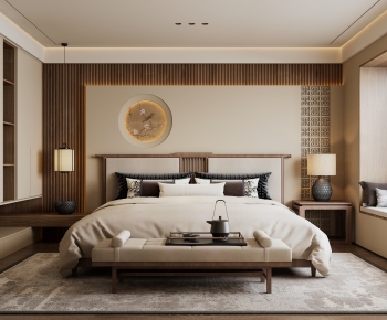 New Chinese Style Bedroom-ID:246510034