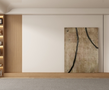 Wabi-sabi Style TV Wall-ID:161108975