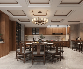 New Chinese Style Dining Room-ID:995876074