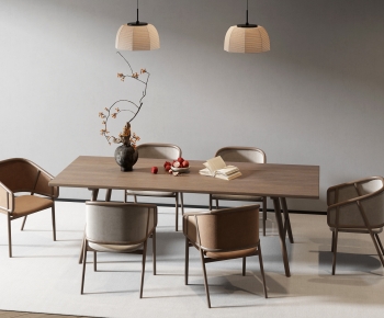 Wabi-sabi Style Dining Table And Chairs-ID:885725987