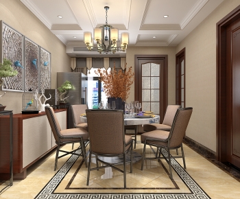 New Chinese Style Dining Room-ID:248743069