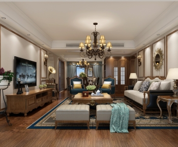 American Style A Living Room-ID:941768884