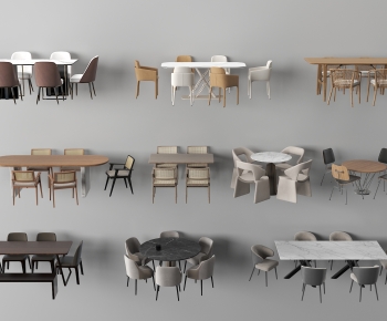 Nordic Style Dining Table And Chairs-ID:121943008