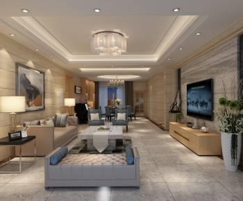 Modern A Living Room-ID:692880274