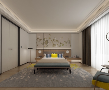 New Chinese Style Bedroom-ID:691308981