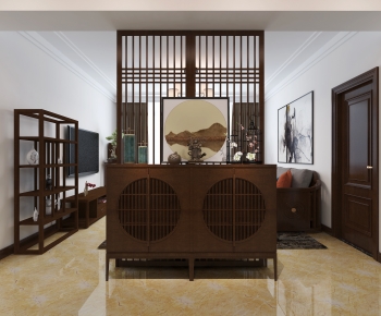 New Chinese Style A Living Room-ID:273536921