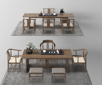 New Chinese Style Tea Tables And Chairs-ID:409349924