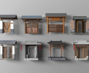 New Chinese Style Gate-ID:964028888