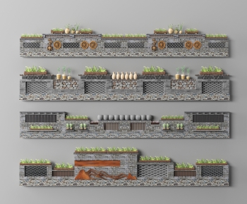 New Chinese Style Landscape Wall-ID:604684113