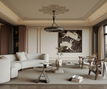 French Style A Living Room-ID:649658927