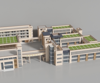 Modern School Building-ID:801507951