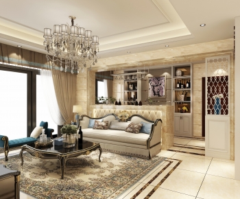 European Style A Living Room-ID:233589892