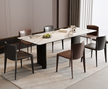 Modern Dining Table And Chairs-ID:558758026