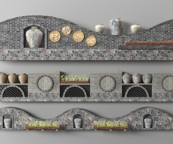 New Chinese Style Landscape Wall-ID:218353033