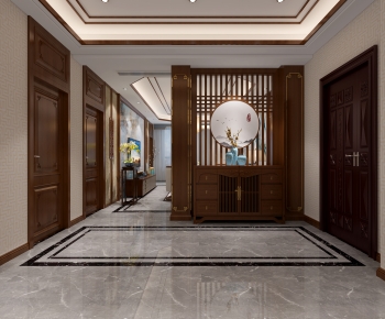 New Chinese Style Hallway-ID:456792128