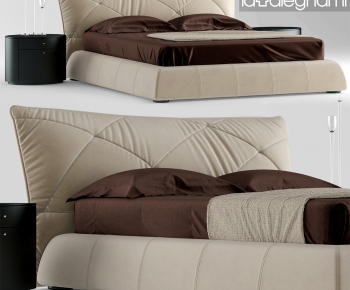 Modern Double Bed-ID:217291124