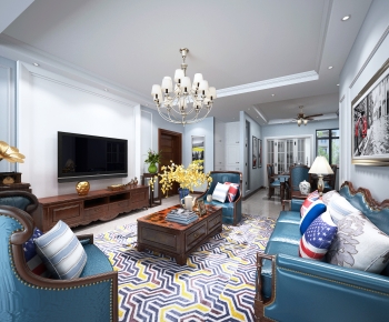 American Style A Living Room-ID:442974094