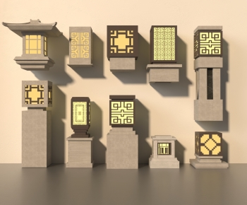 New Chinese Style Outdoor Light-ID:757118949