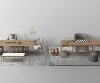 New Chinese Style Tea Tables And Chairs-ID:341919901