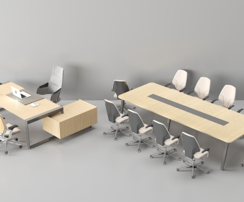 Modern Office Desk And Chair-ID:205856082