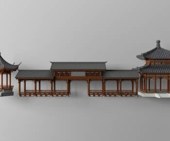 Chinese Style Ancient Architectural Buildings-ID:261383065