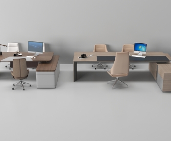 Modern Office Desk And Chair-ID:416593076